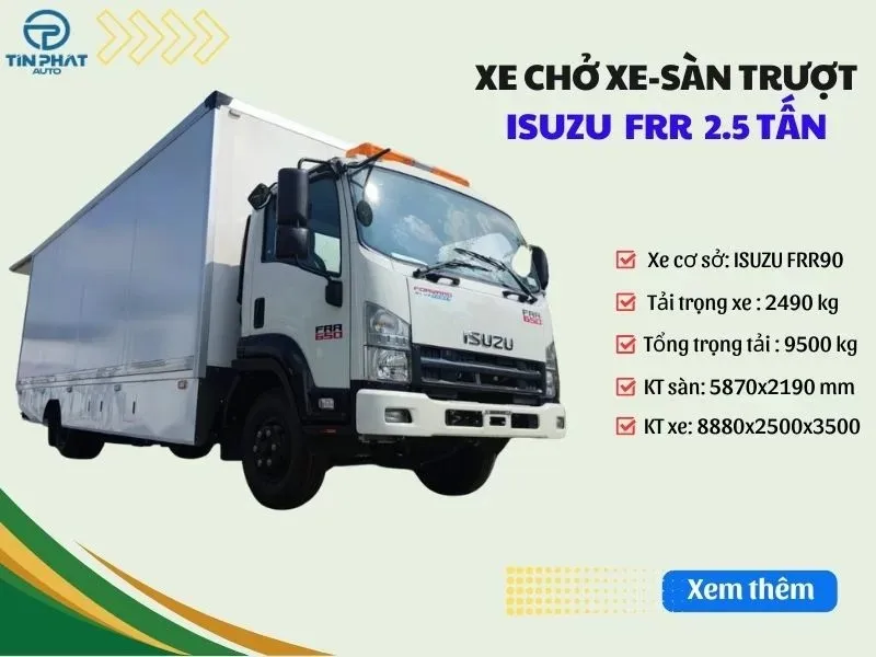 Xe Cứu Hộ Isuzu 2.5 Tấn – Cứu Hộ Sàn Trượt