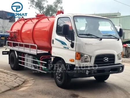 Xe Bồn Hút Chất Thải 6 Khối Hyundai 110SP