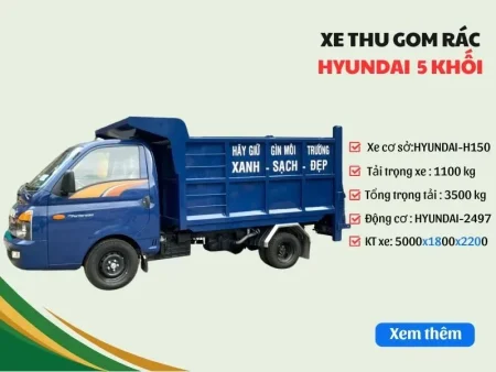 Xe chở rác Hyundai 5 khối