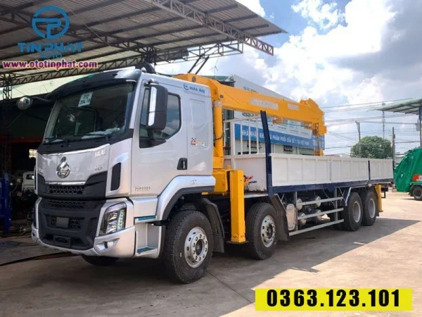 Xe Chenglong 4 Chân Gắn Cẩu Soosan 12 Tấn