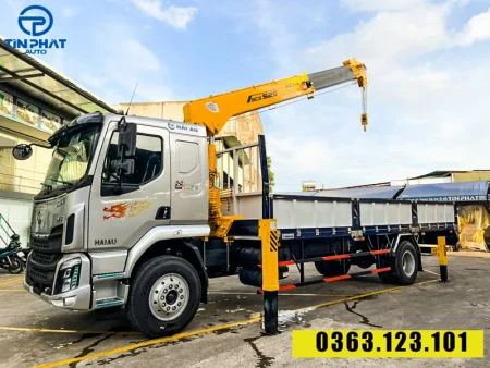 Xe Chenglong 2 chân gắn cẩu Soosan 5 tấn- tải 6.200 kg