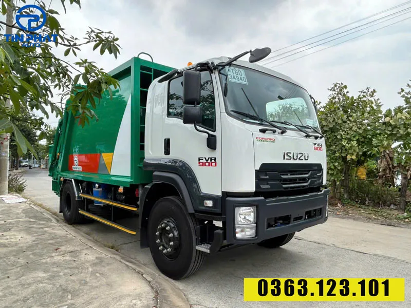 xe ép rác 14 khối isuzu ô tô tín phát
