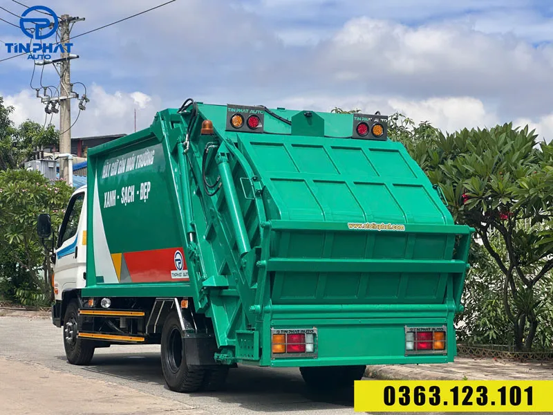 xe ép rác 9 khối hyudai