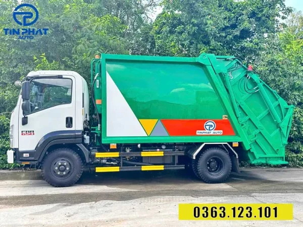 Xe Ép Rác Isuzu 9 Khối FRR650 - Hình ảnh 2