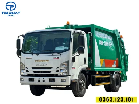 xe ép rác 8 khối isuzu mới