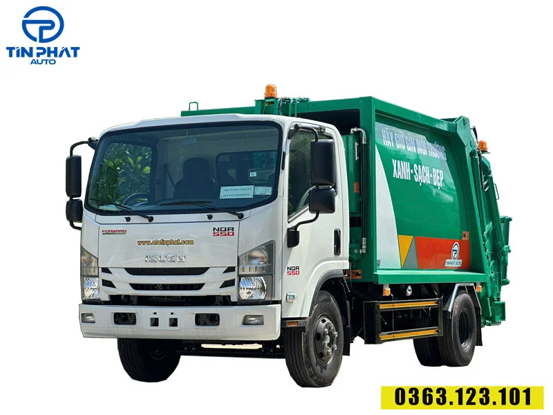 xe ép rác 8 khối isuzu mới