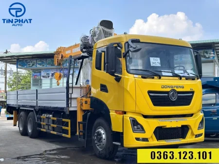 Xe Tải Dongfeng 3 Chân Gắn Cẩu Soosan 8 Tấn