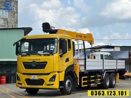 Xe Tải Dongfeng 3 Chân Gắn Cẩu Soosan 8 Tấn- xe 2025