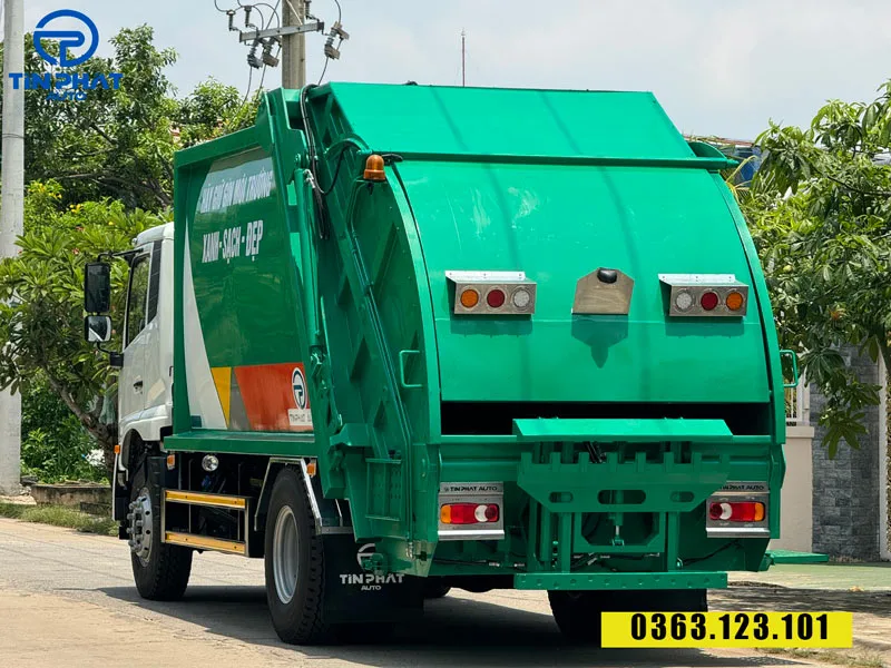 xe ép rác ud trucks 14 khối - thùng inox