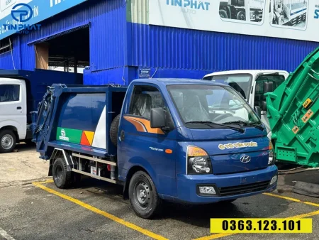 Xe Ép Rác 2.5 Khối Hyundai H150- xe có sẵn, giao ngay