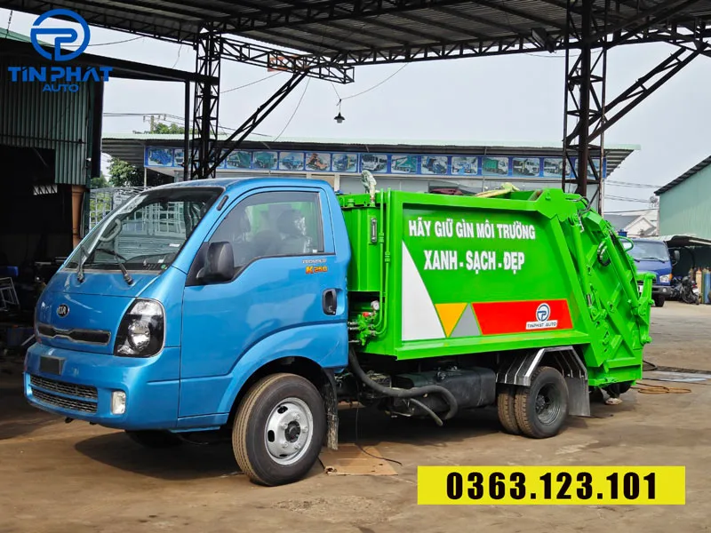 xe ép rác 3 khối Thaco Kia 250- ô tô tín phát