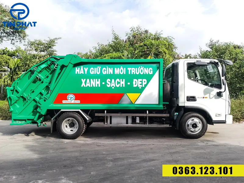 xe ép rác 6 khối thaco linker- xe có sẵn, giao ngay.