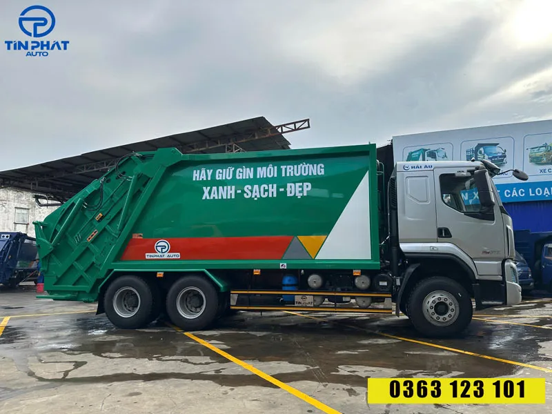 xe ép rác 22 khối chenglong h5- thùng inox.