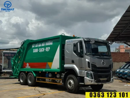 xe ép rác 22 khối chenglong h5- máng xúc.
