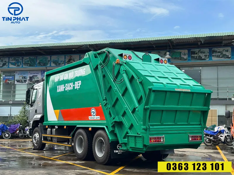 xe ép rác 22 khối chenglong h5- xylanh Italia