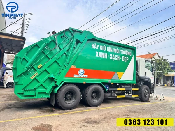 Xe Ép Rác 22 Khối Isuzu Fvz- 10 tấn