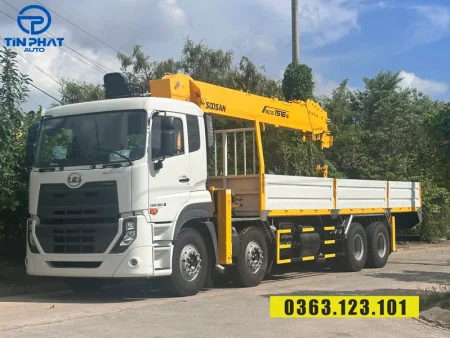 XE UD 4 CHÂN GẮN CẨU SOOSAN 15 TẤN- CẦN 15 TẤN, 6 KHÚC
