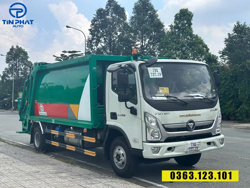 xe ép rác 12 khối thaco s720- xylanh Italia