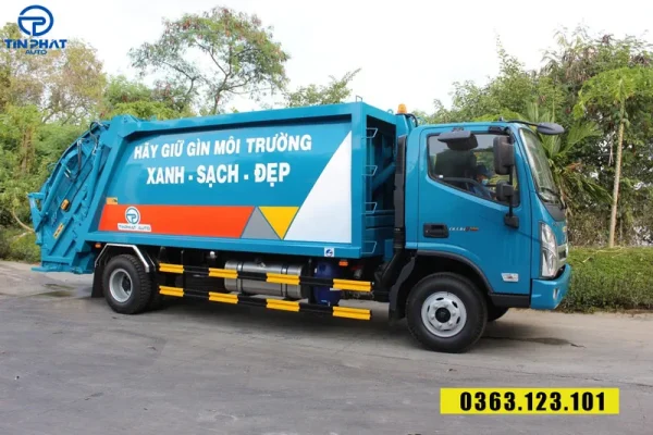 xe ép rác 12 khối thaco s720- máng xúc
