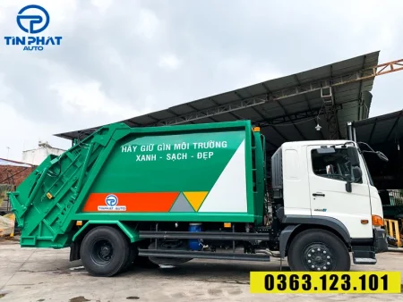 Giá xe tải ép rác hino 14 khối mới nhất