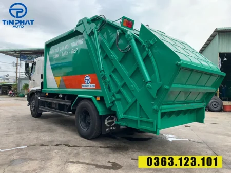 xe ép rác hino 14 khối - tải trọng: 6.000 kg
