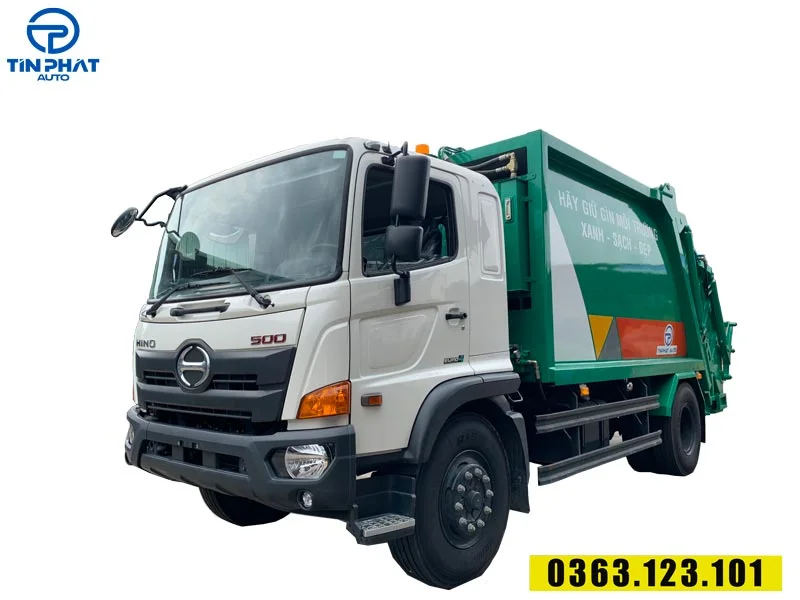 xe ép rác 14 khối hino mới