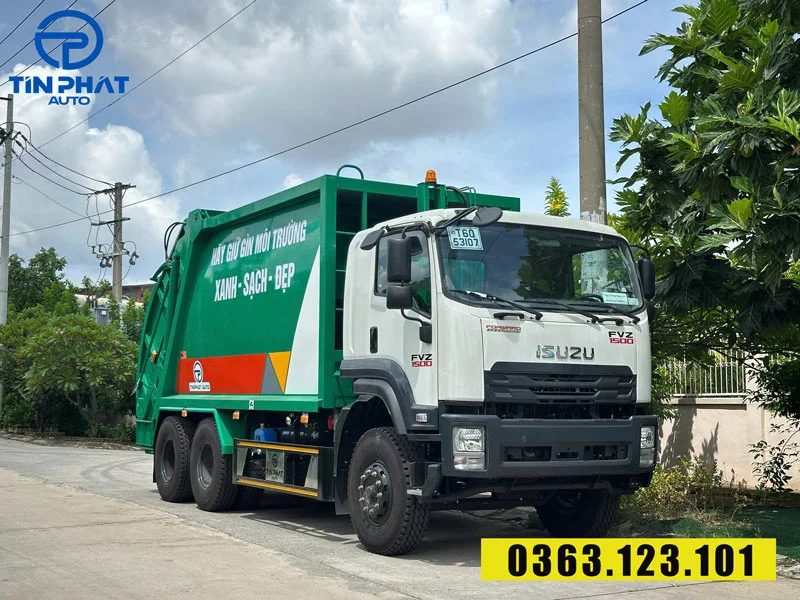 xe cuốn ép rác 22 khối isuzu fvr - xe có sẵn