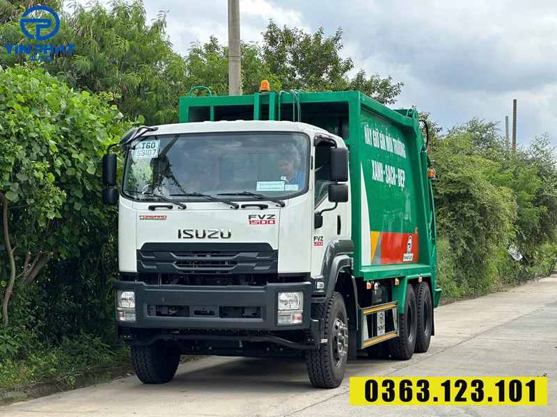xe cuốn ép rác 22 khối isuzu fvr - 10 tấn