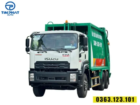 Xe cuốn ép rác 22 khối Isuzu