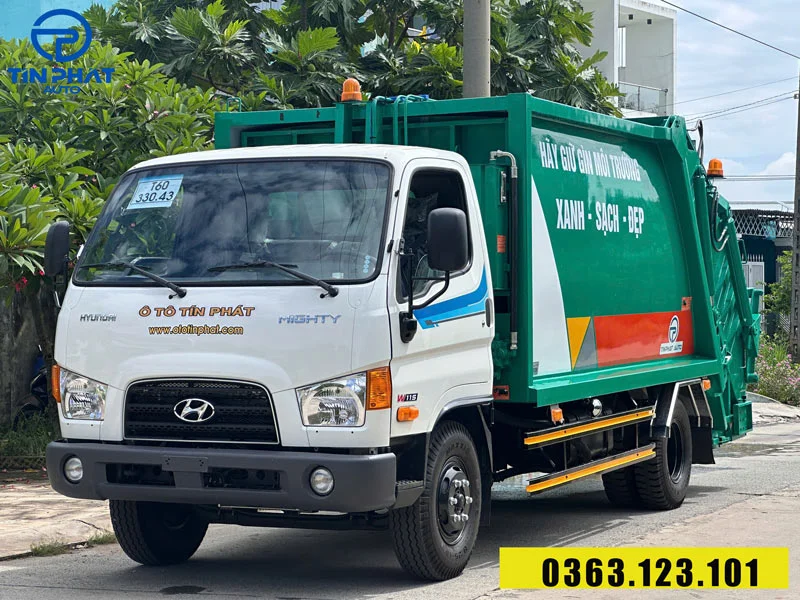 xe ép rác 9 khối Hyundai