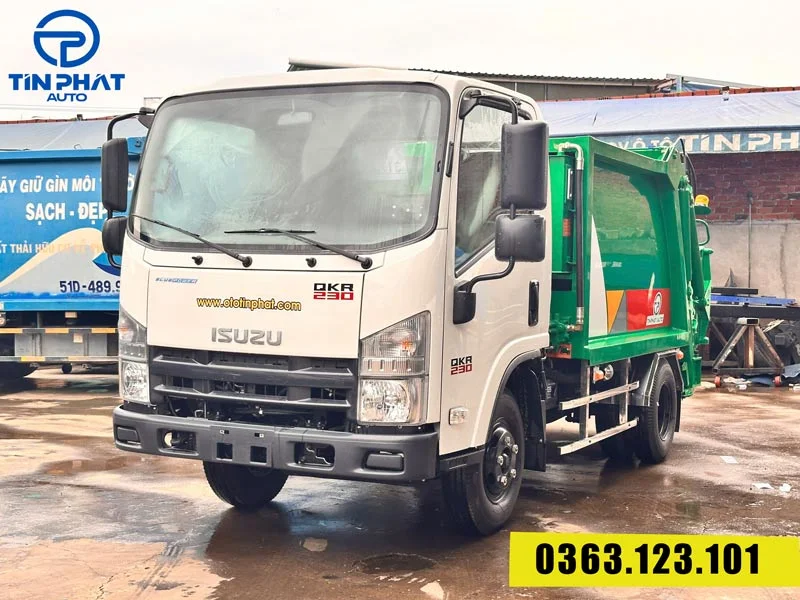 xe ép rác 4 khối isuzu