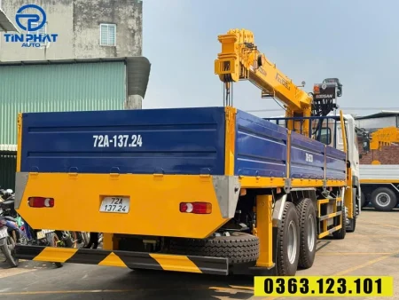 xe ud 4 chân gắn cẩu soosan 12 tấn - Hỗ trợ hồ sơ ngân hàng nhanh nhất.