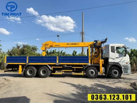 xe ud 4 chân gắn cẩu soosan 12 tấn - Ô Tô Tín Phát.