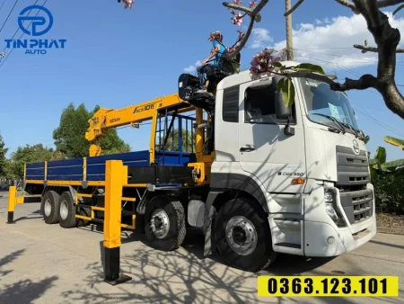 xe ud 4 chân gắn cẩu soosan 12 tấn - Tải trọng: 10.950 (kg).