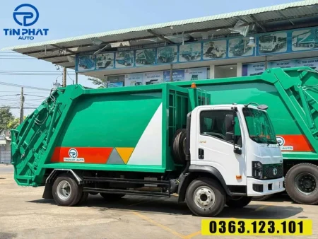 xe ép rác 12 khối Thaco - có sẵn, giao ngay.