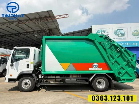 xe ép rác 12 khối Thaco - Vay quỹ môi trường.