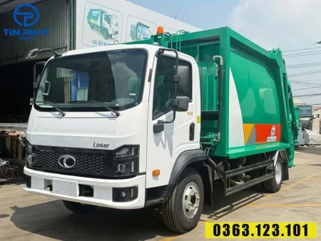 xe ép rác12 khối Thaco - Thùng Inox.