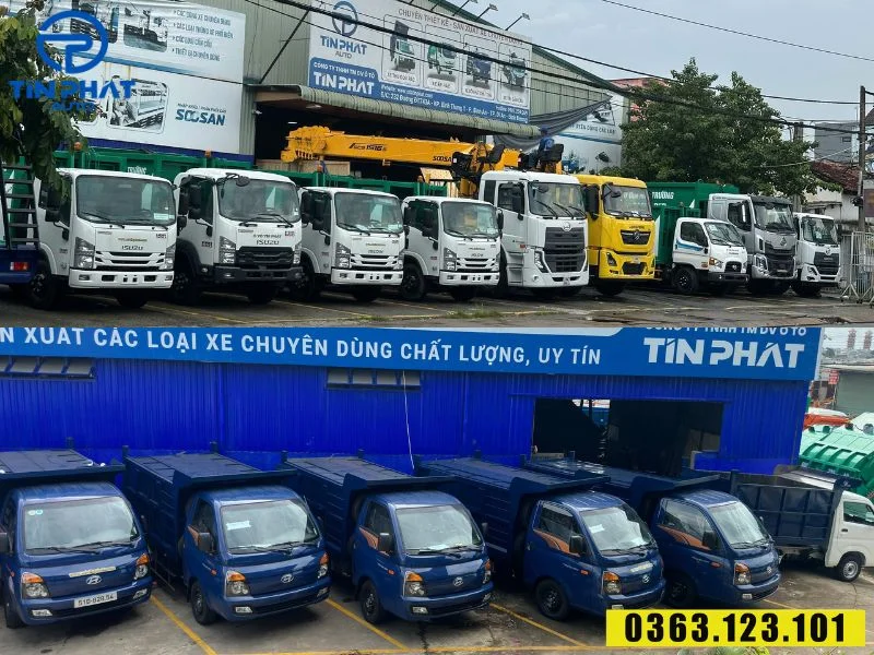 Xe ép rác và chở rác tại Ô Tô Tín Phát